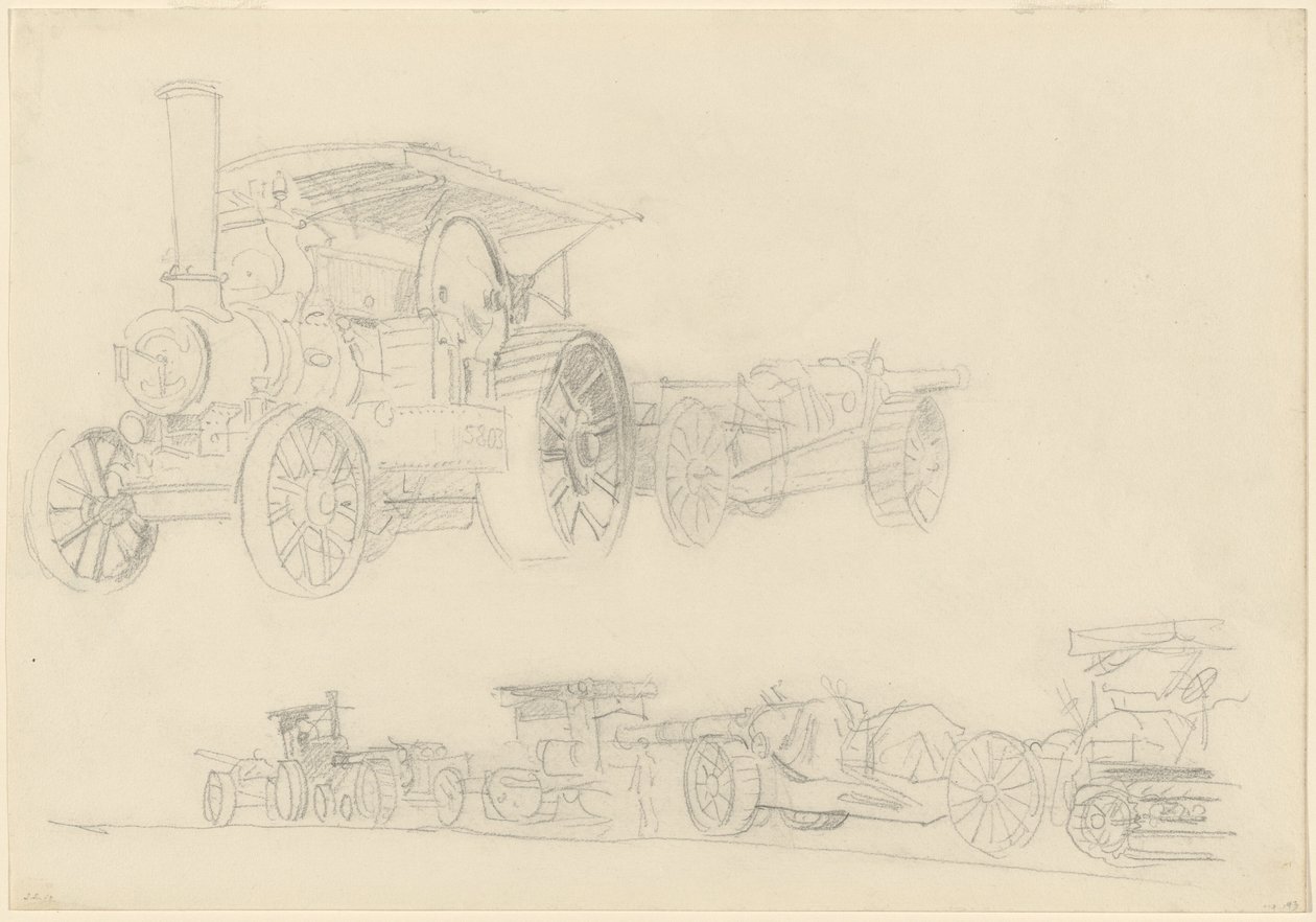 Asevaunut, Ranska, 1918. tekijältä John Singer Sargent