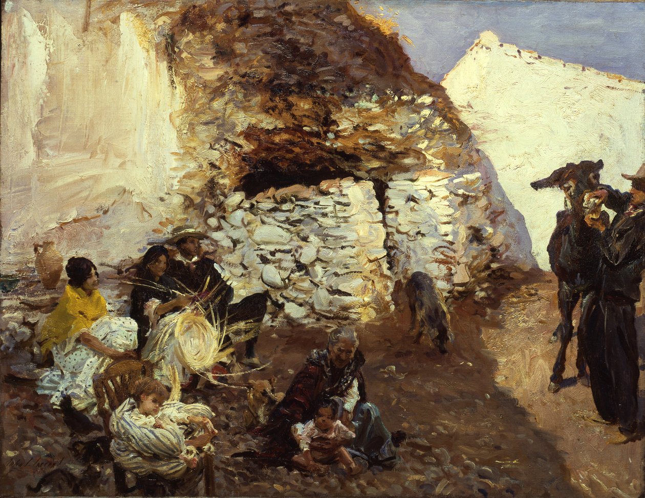 Gypsy Campment, Granada, Espanja, noin 1912–1913 tekijältä John Singer Sargent