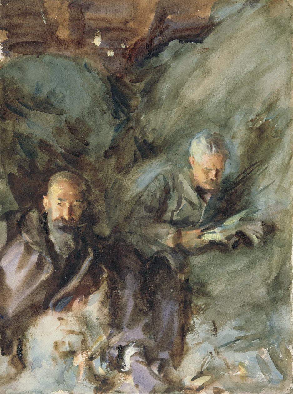 Hayloftissa, n. 1904-07 (wc paperilla) tekijältä John Singer Sargent