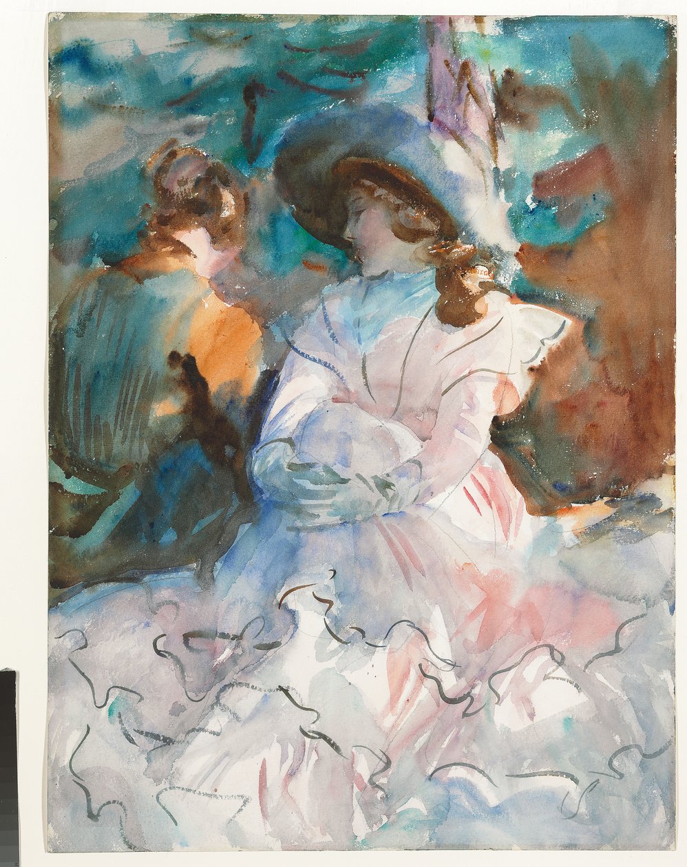 Ladies in the Shade: Abriès, 1912 tekijältä John Singer Sargent