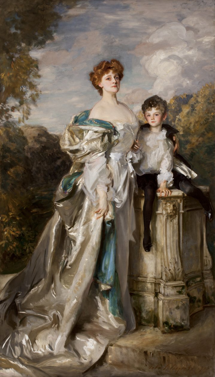 Lady Warwick ja hänen poikansa tekijältä John Singer Sargent