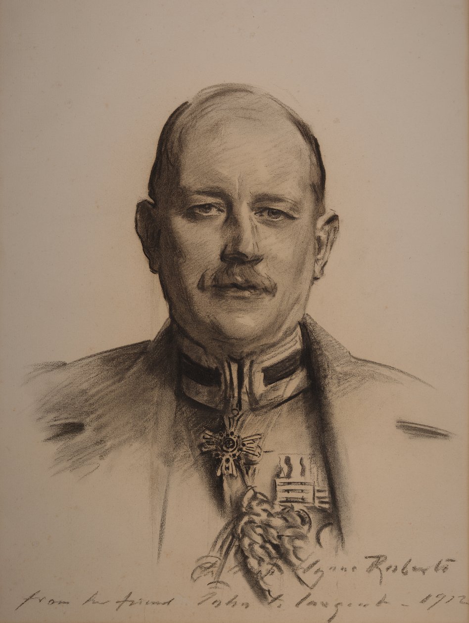 Kenraaliluutnantti Sir George Henry Fowke (hiilipiirros) tekijältä John Singer Sargent