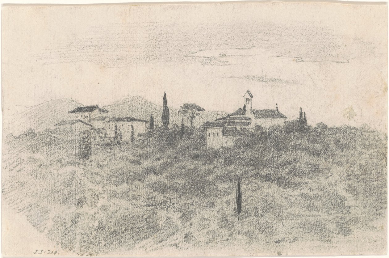 Luostari [recto] tekijältä John Singer Sargent