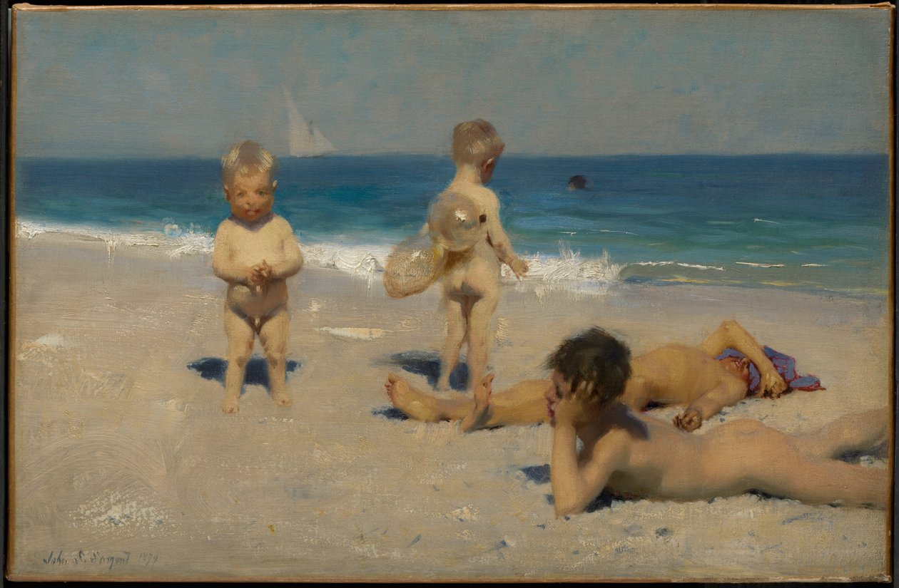 Kylpeviä napolilaislapsia tekijältä John Singer Sargent