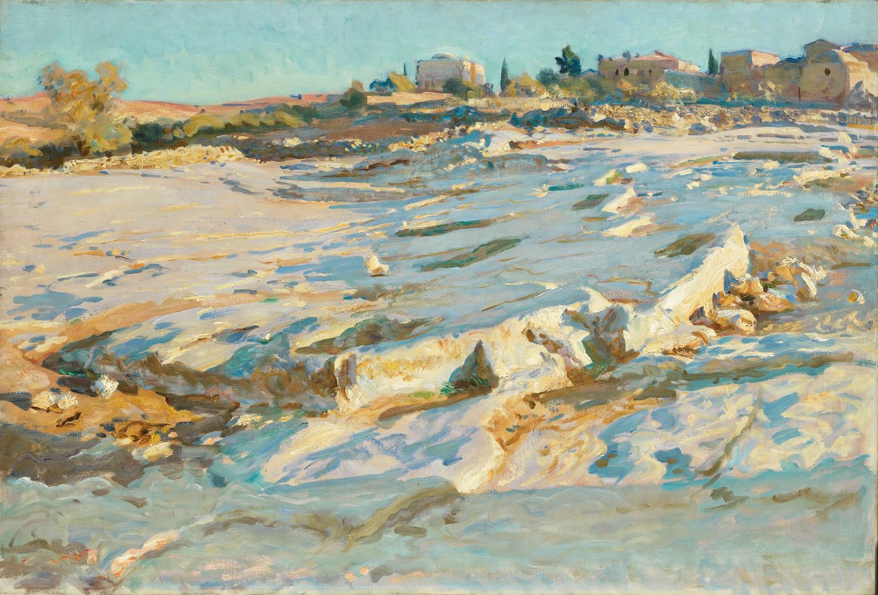 Lähellä Öljymäkeä, Jerusalem, noin 1905-06 (öljy kankaalle). tekijältä John Singer Sargent