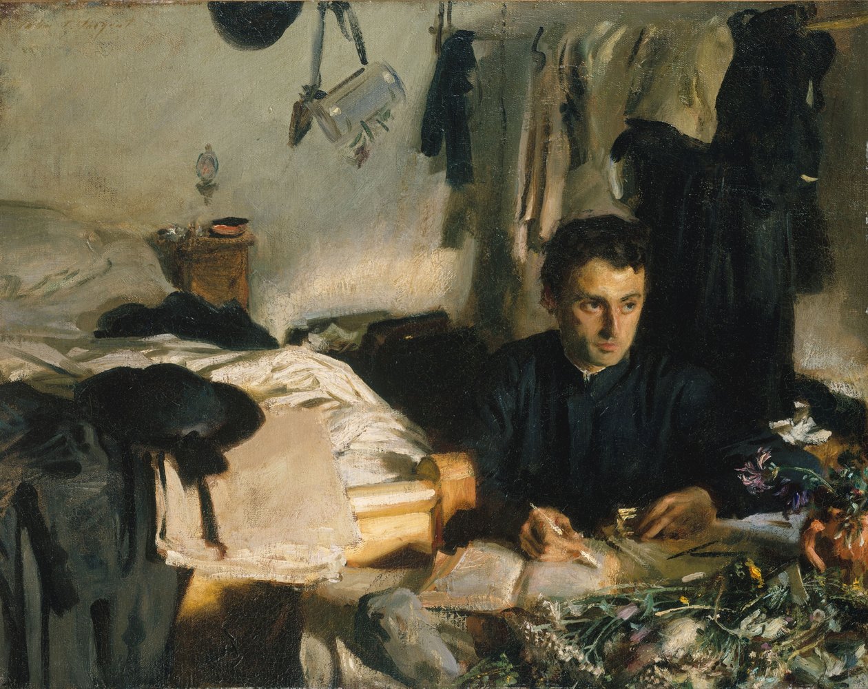 Isä Sebastiano, noin 1904-6 tekijältä John Singer Sargent
