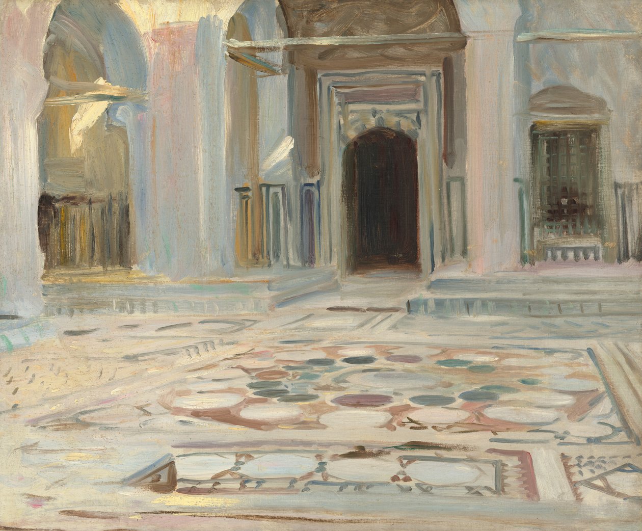Pavement, Kairo, 1891. tekijältä John Singer Sargent