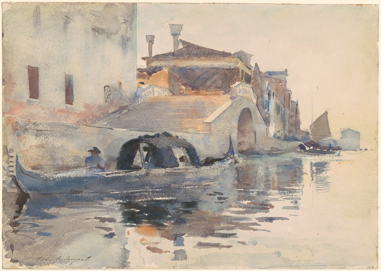 Ponte Panada, Fondamenta Nuove, Venetsia tekijältä John Singer Sargent