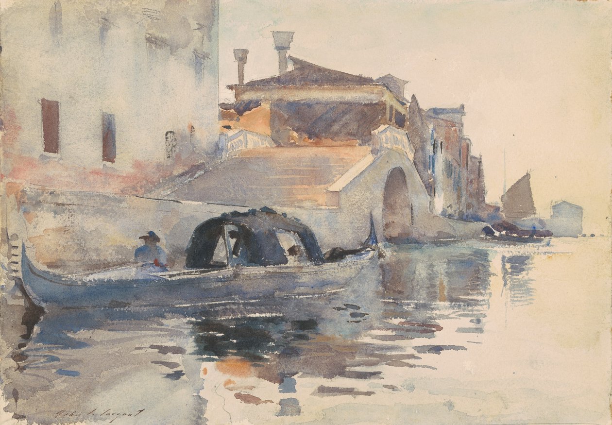 Ponte Panada, Fondamenta Nuove, Venetsia, n. 1880. tekijältä John Singer Sargent