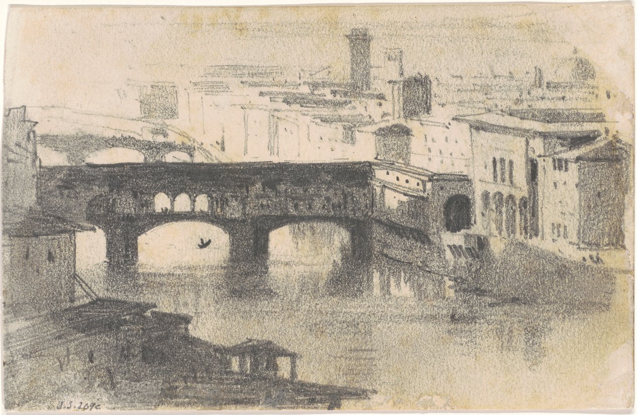 Ponte Vecchio, Firenze [recto] tekijältä John Singer Sargent