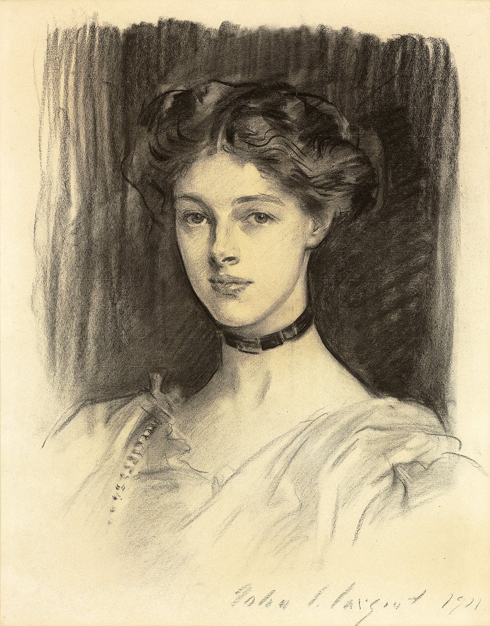 Muotokuva Eva Katherine Balfourista, myöhemmin Lady Buxtonista tekijältä John Singer Sargent