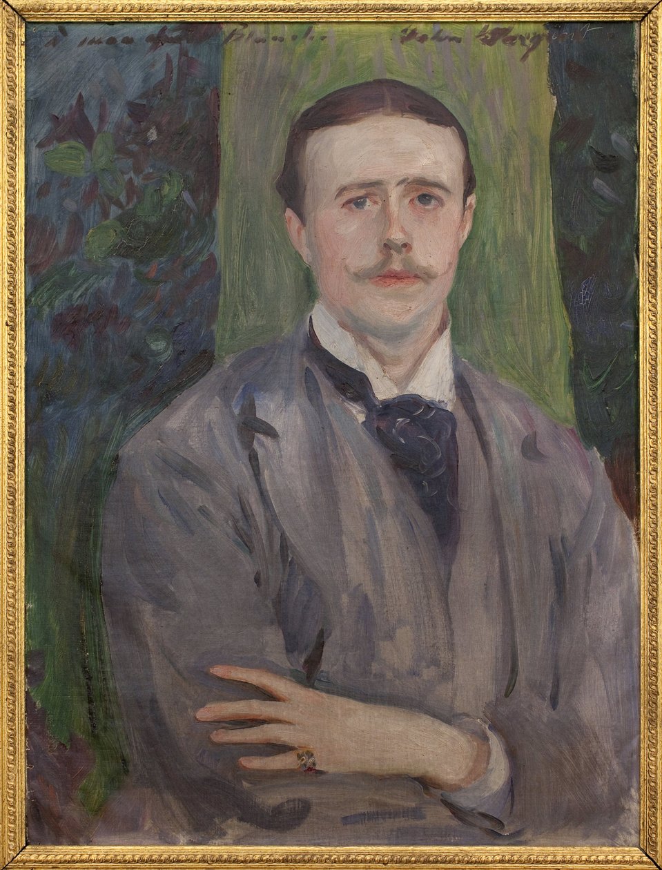 Jacques Emile Blanchen (1861-1942) muotokuva. John Singer Sargentin (1856-1925) maalaus, öljy kankaalle, 1900-luvun ranskalaista taidetta. Musée des beaux arts de Rouen. tekijältä John Singer Sargent