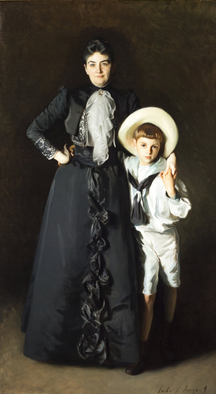 Rouva Edward L. Davisin ja hänen poikansa Livingston Davisin muotokuva tekijältä John Singer Sargent