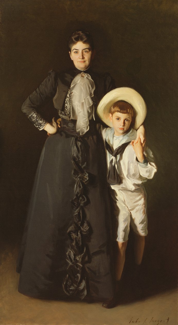 Muotokuva rouva Edward L. Davisista ja hänen pojastaan Livingston Davisista, 1890 tekijältä John Singer Sargent