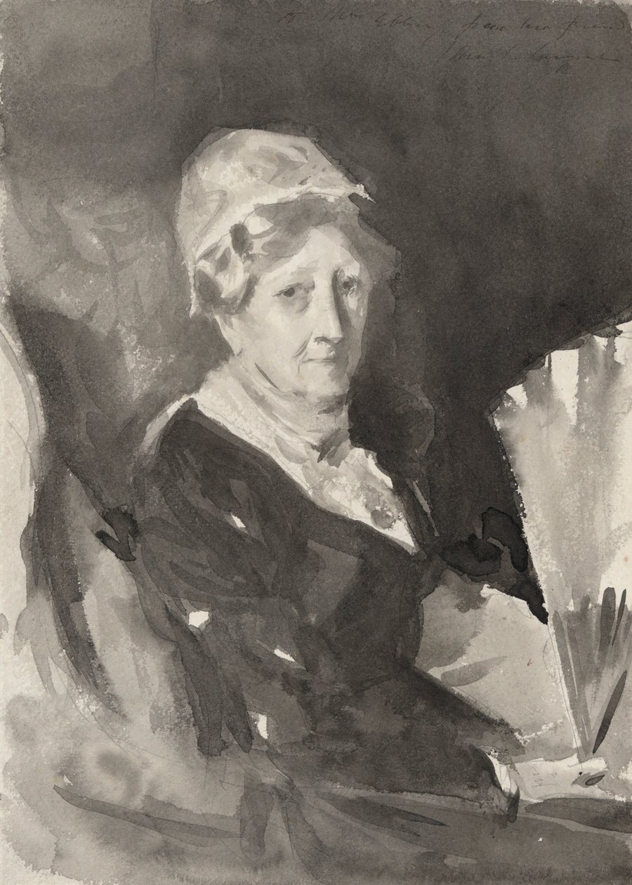 Muotokuva rouva Frederick Meadista tuulettimen kanssa tekijältä John Singer Sargent
