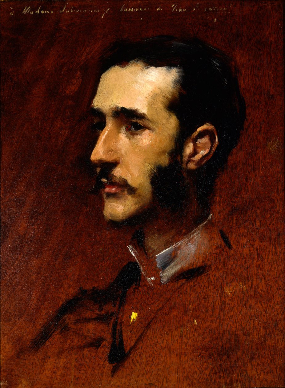 Ramon Subercaseaux, noin 1880 (öljy paneelille). tekijältä John Singer Sargent
