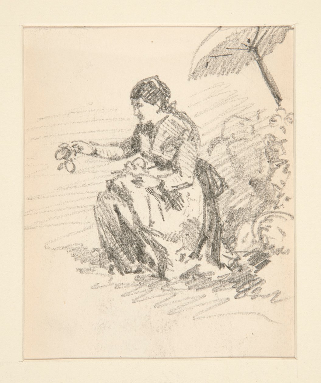 Istuva naisen hahmo tekijältä John Singer Sargent
