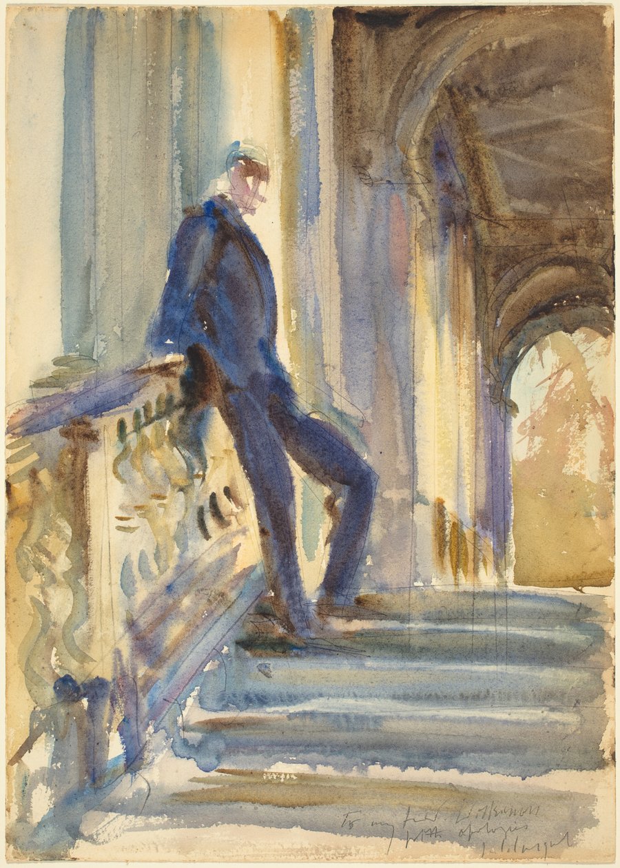 Sir Neville Wilkinson Palladian Bridgen portailla Wilton Housessa, 19041905. tekijältä John Singer Sargent