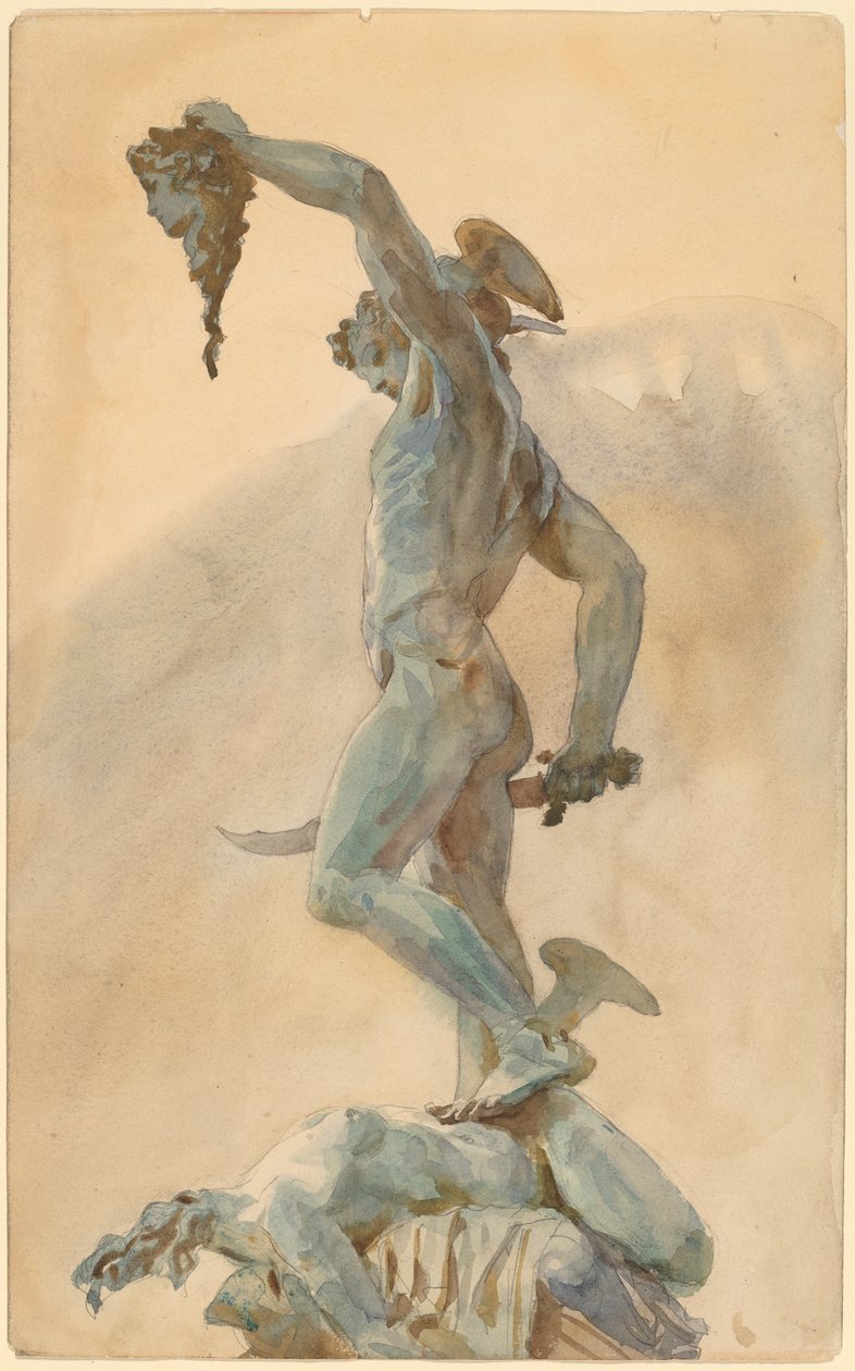 Luonnos Cellinin Perseuksesta, 1800-luvun loppu - 1900-luvun alku. tekijältä John Singer Sargent