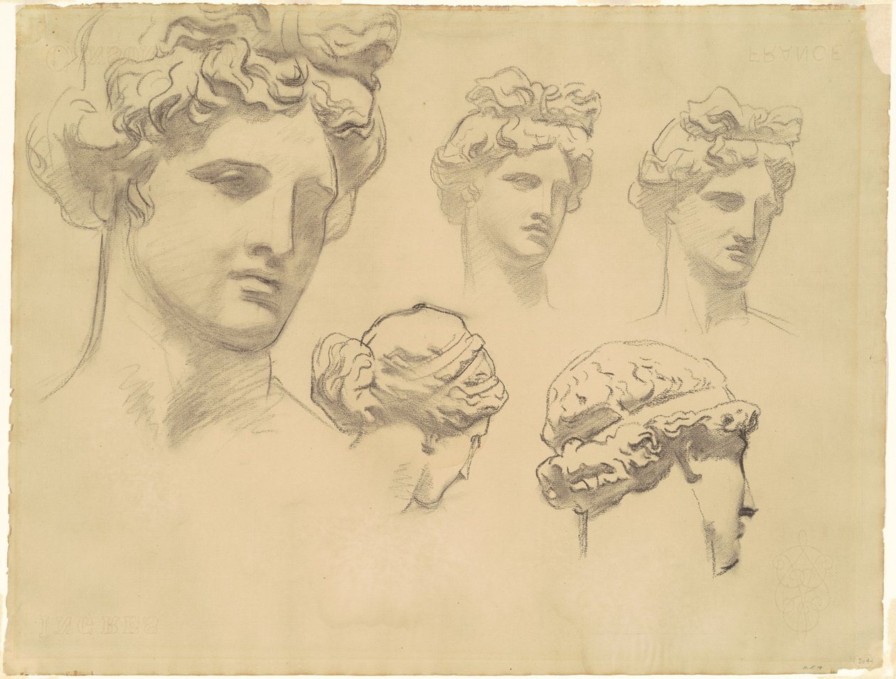 Studies for Apollo and the Muses, n. 1921. tekijältä John Singer Sargent