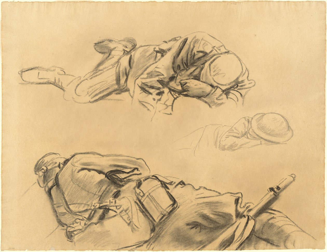 Studies for Gassed, 1918-1919. tekijältä John Singer Sargent