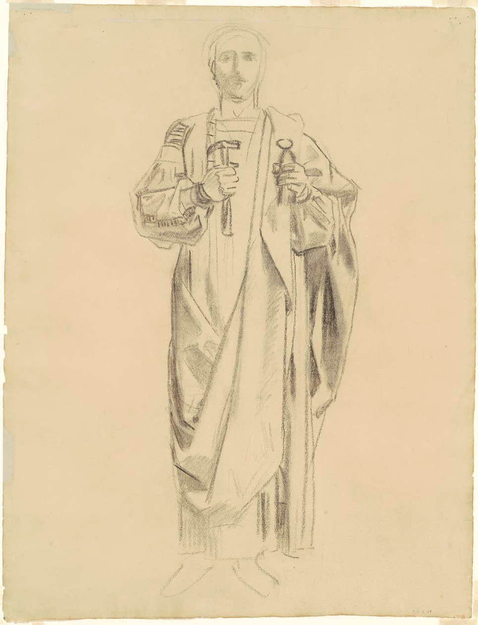 Tutkimus "Dogma of the Redemption: Frieze of Angels" [recto] tekijältä John Singer Sargent