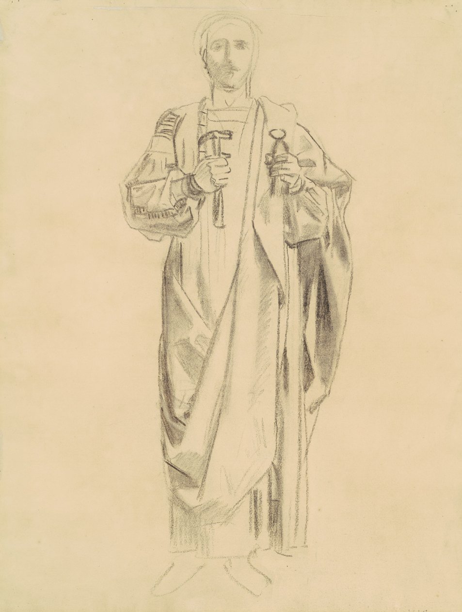 Study for the Dogma of the Redemption: Frieze of Angels [recto], 1895-1903. tekijältä John Singer Sargent