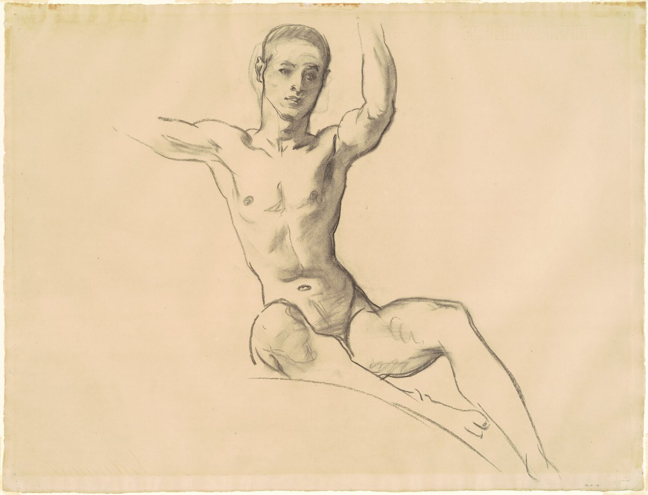Tutkimus kuvalle "Musiikki" tekijältä John Singer Sargent