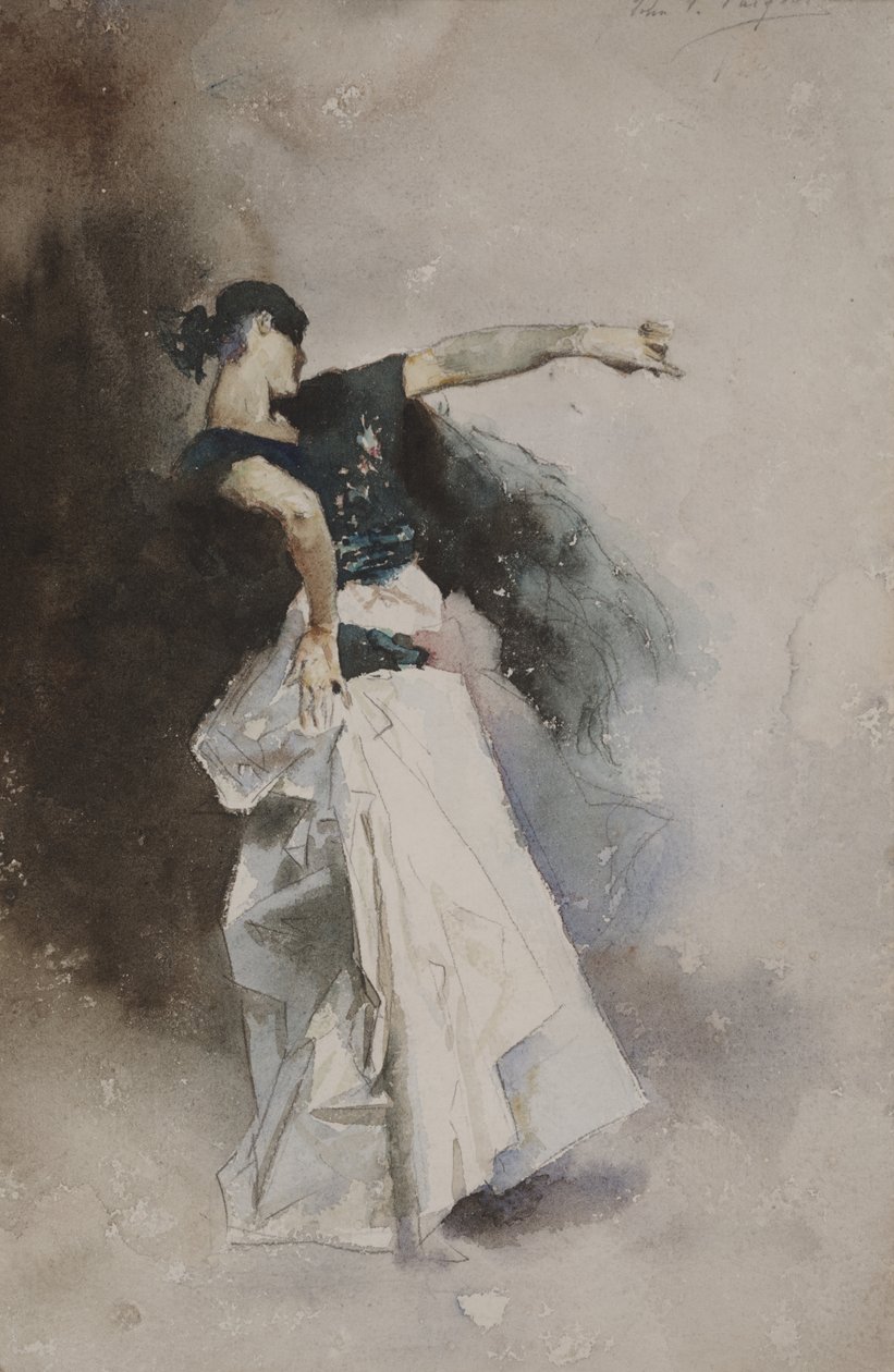 Tutkimus "espanjalaiselle tanssijalle" tekijältä John Singer Sargent