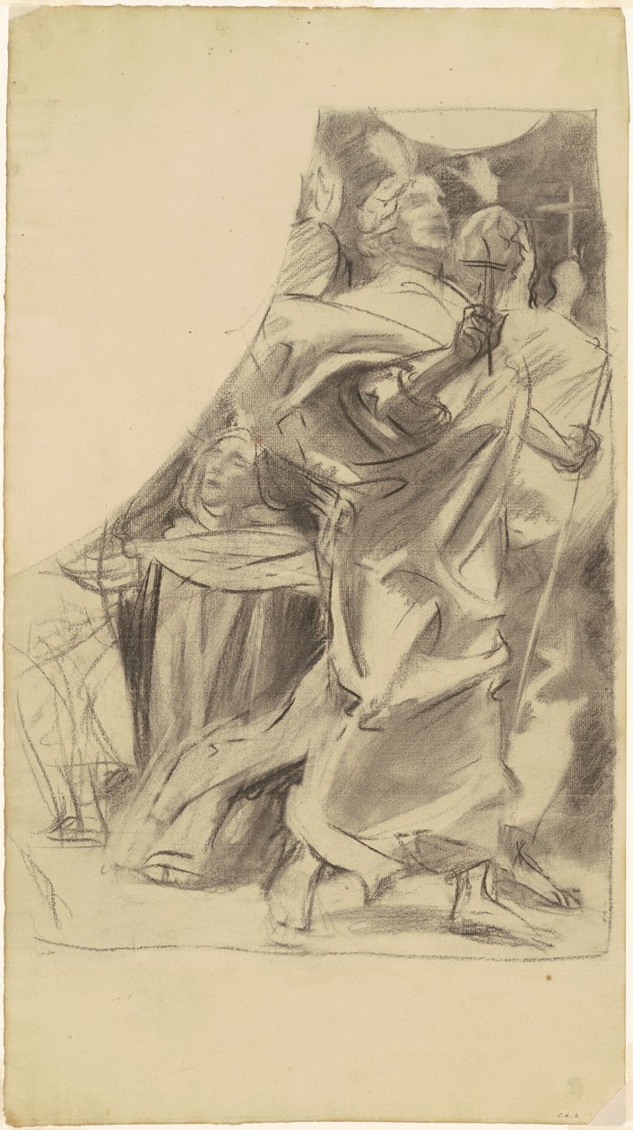Tutkimus "Uskonton voitto" tekijältä John Singer Sargent