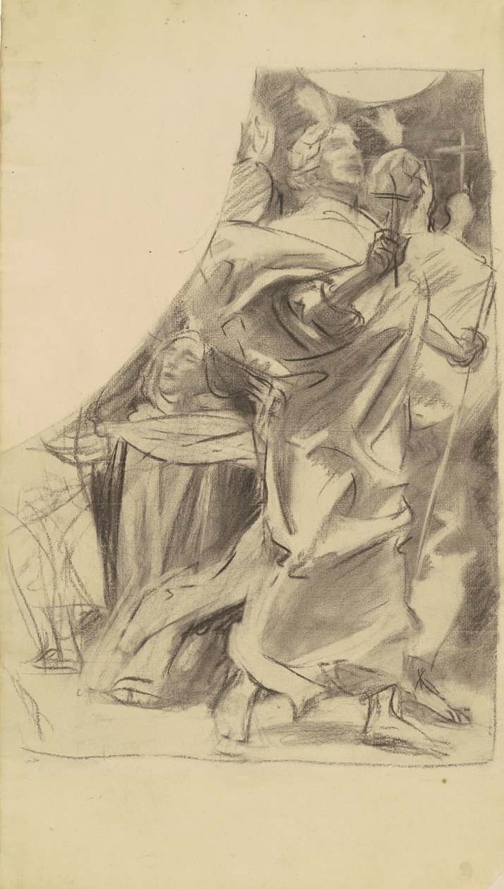 Study for Triumph of Religion, n. 1903-1916. tekijältä John Singer Sargent