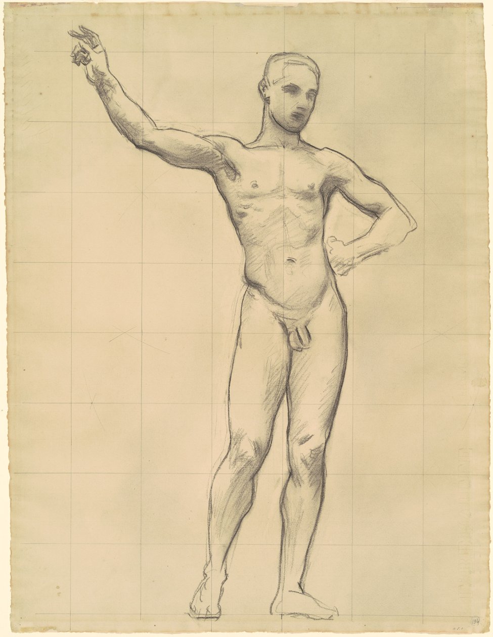 Apollon tutkimus "Apollo ja muusat" tekijältä John Singer Sargent