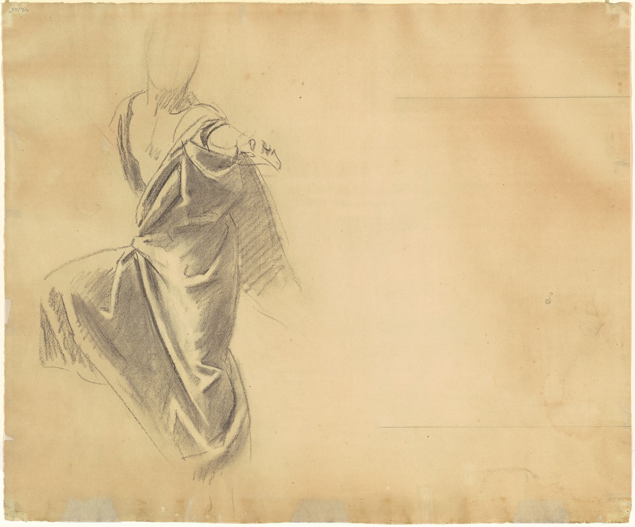 Study of Drapery [verso] tekijältä John Singer Sargent