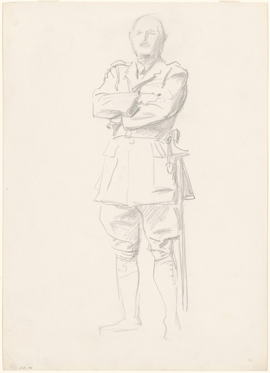 Kenraali Louis Bothan tutkimus "I maailmansodan kenraaleja varten" tekijältä John Singer Sargent