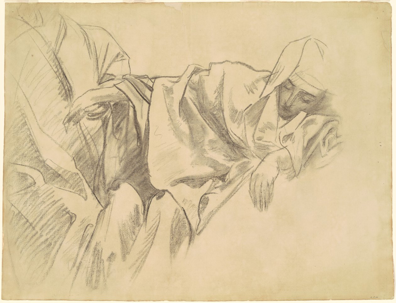 Tutkimus ristiinnaulitsemisesta "rukouskirkon viidestätoista mysteeristä" tekijältä John Singer Sargent