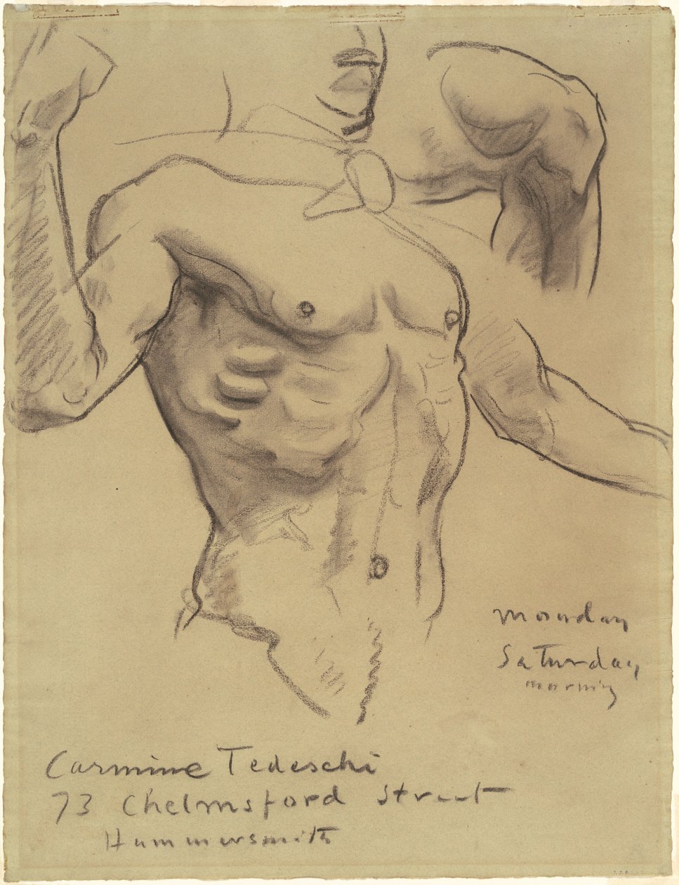 Tutkimus ylösnousemuksesta 15 Rosaryn mysteerille, 1903-1916. tekijältä John Singer Sargent