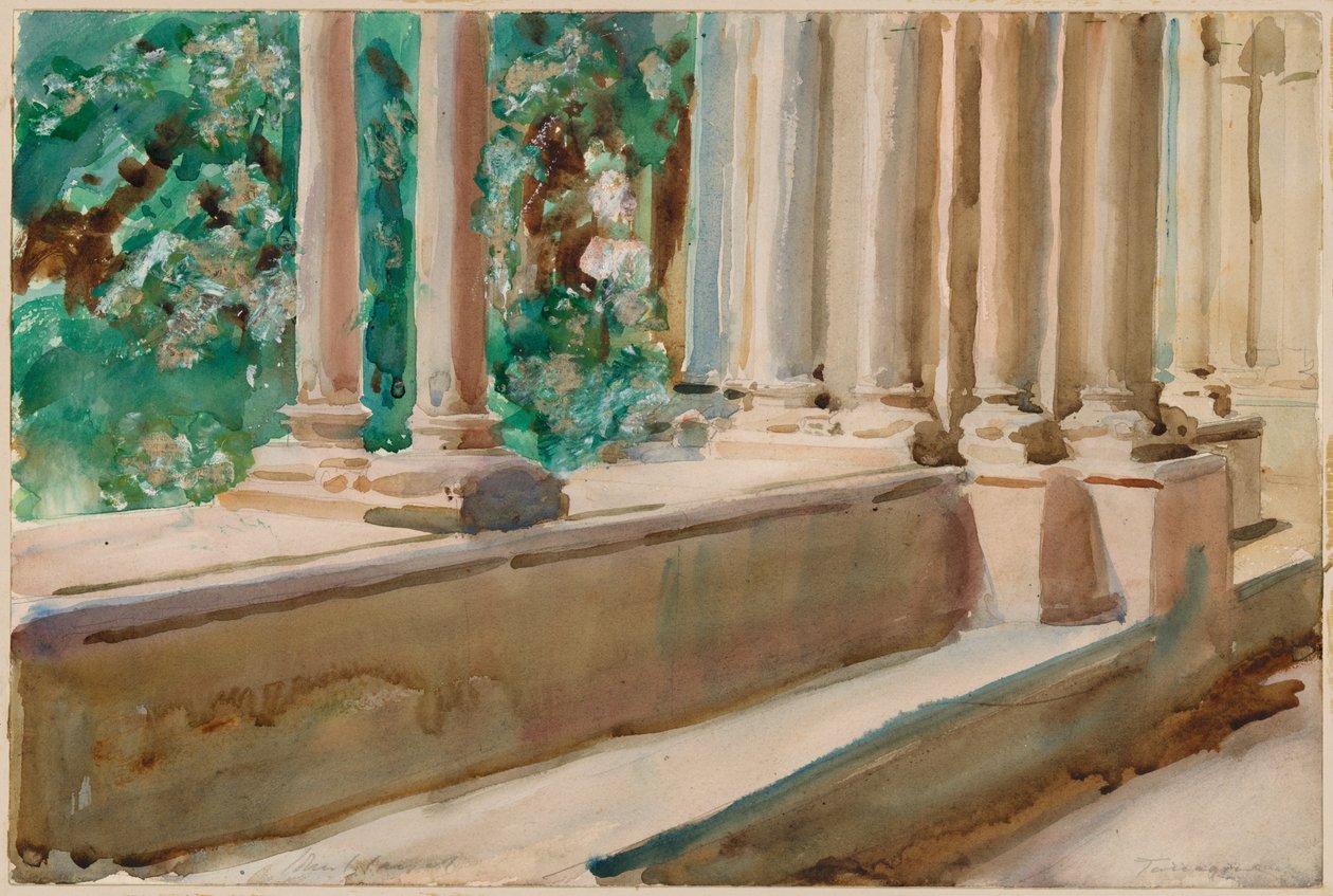 Tarragonan terassi ja puutarha tekijältä John Singer Sargent