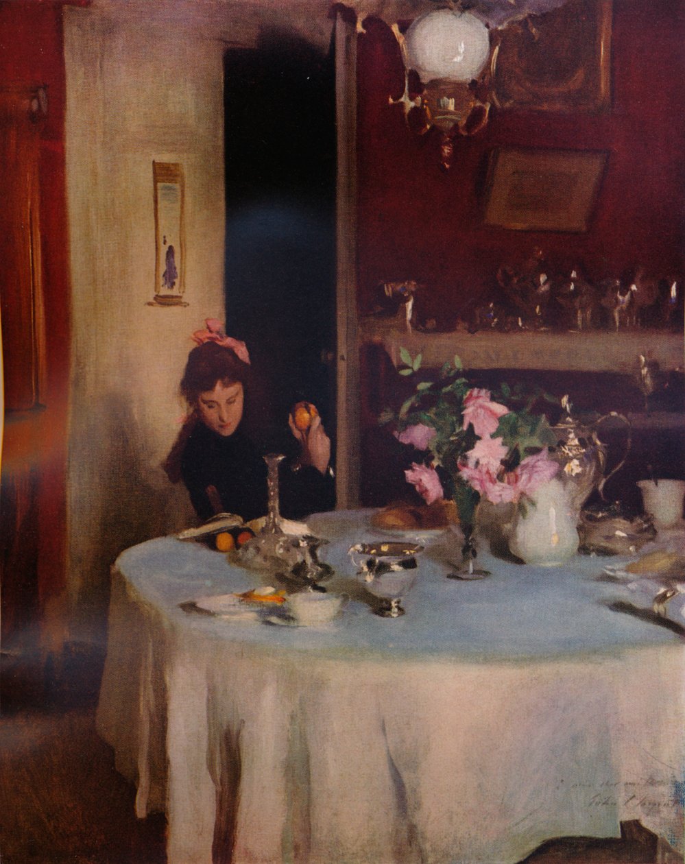 Aamiaispöytä, 1884 1934 tekijältä John Singer Sargent