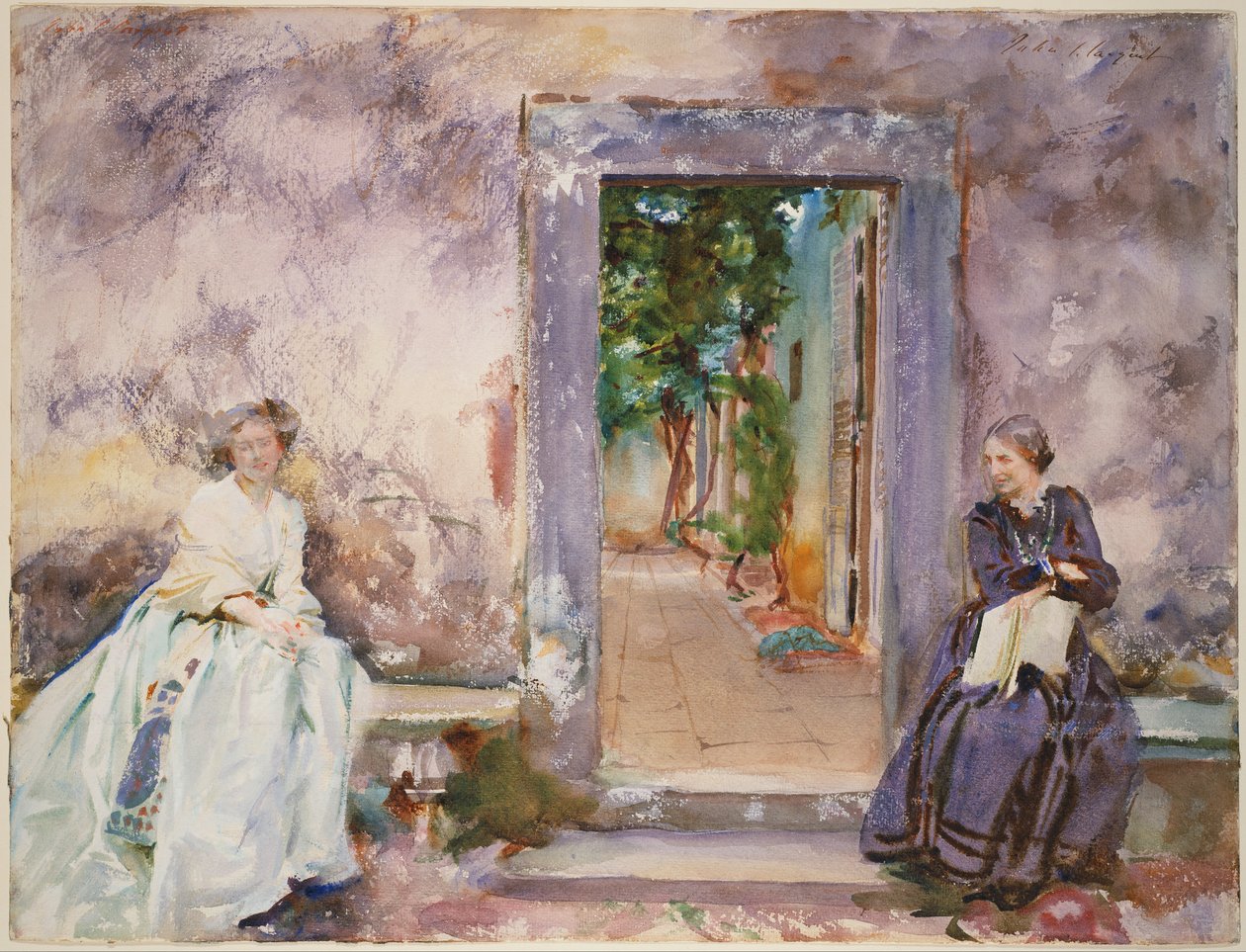 Puutarhan muuri tekijältä John Singer Sargent