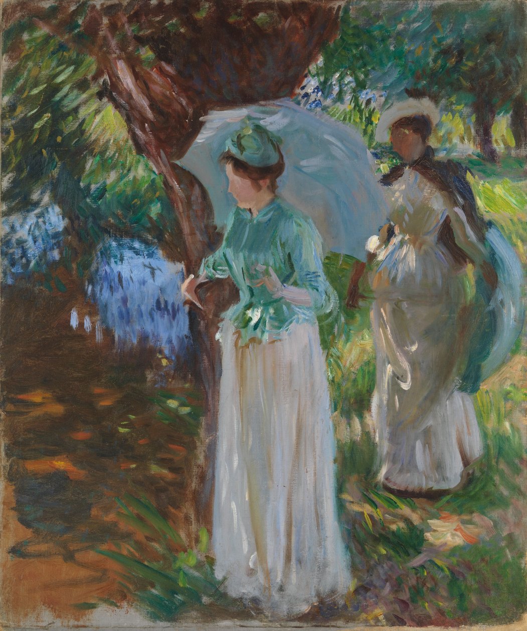 Kaksi tyttöä aurinkovarjojen kanssa, 1888 tekijältä John Singer Sargent