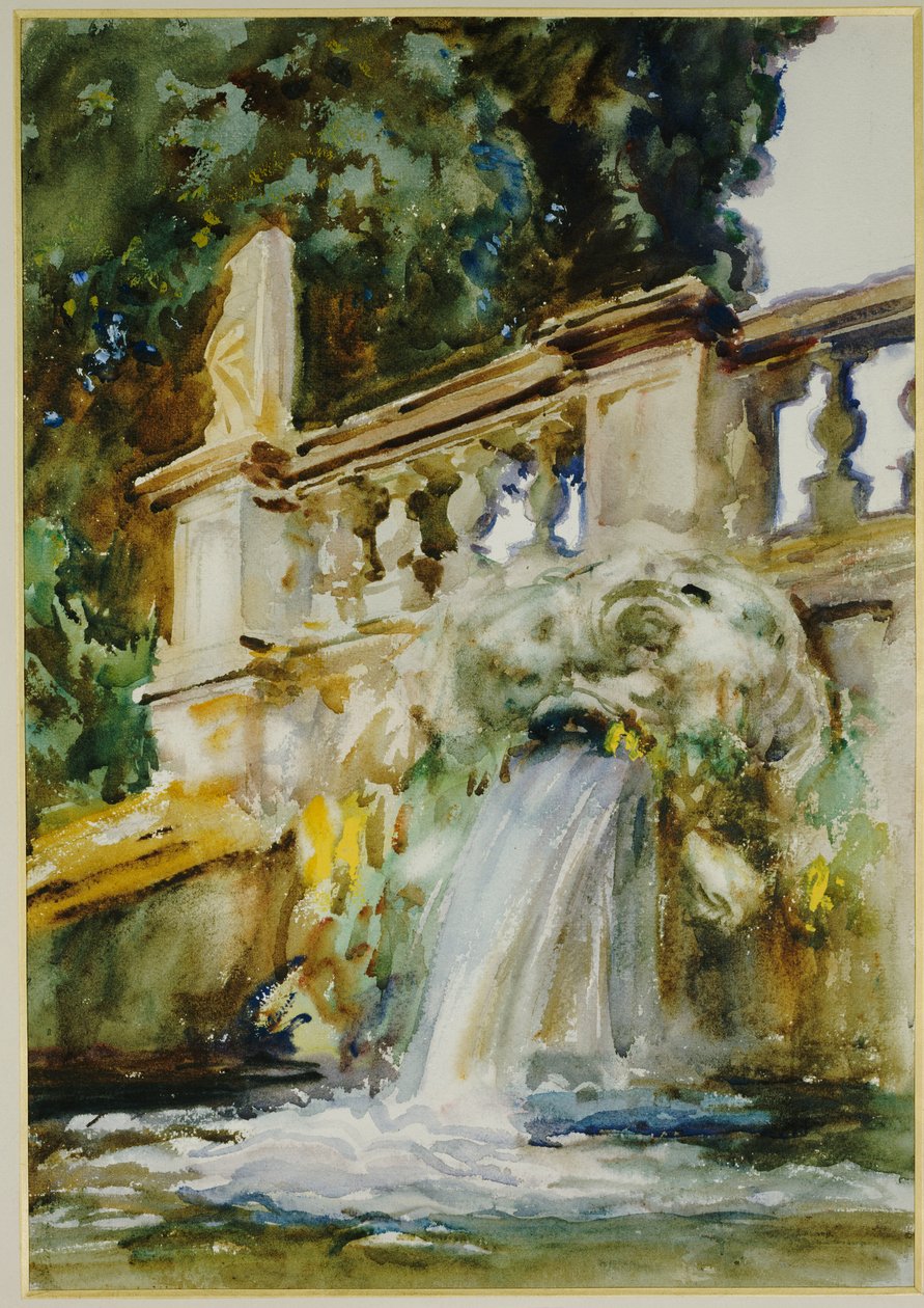 Villa Torlonia, Frascati, 1907 tekijältä John Singer Sargent