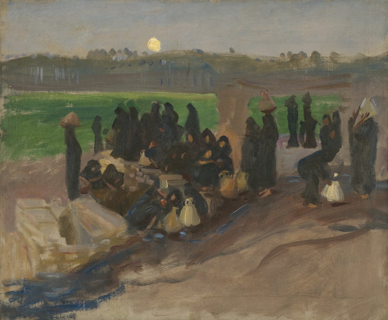 Vedenkuljettajat Niilillä tekijältä John Singer Sargent