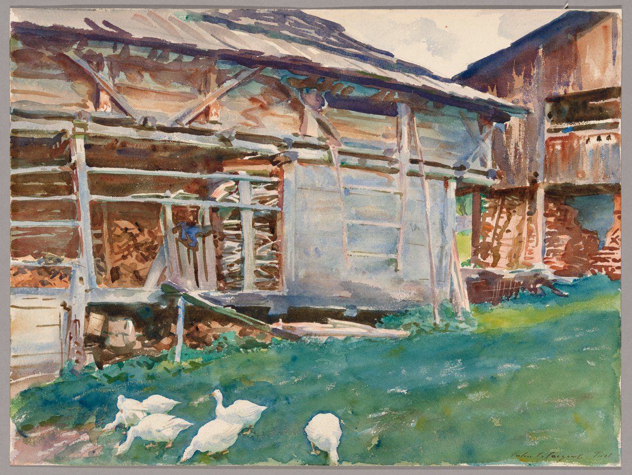 Puuvajat, Tiroli tekijältä John Singer Sargent