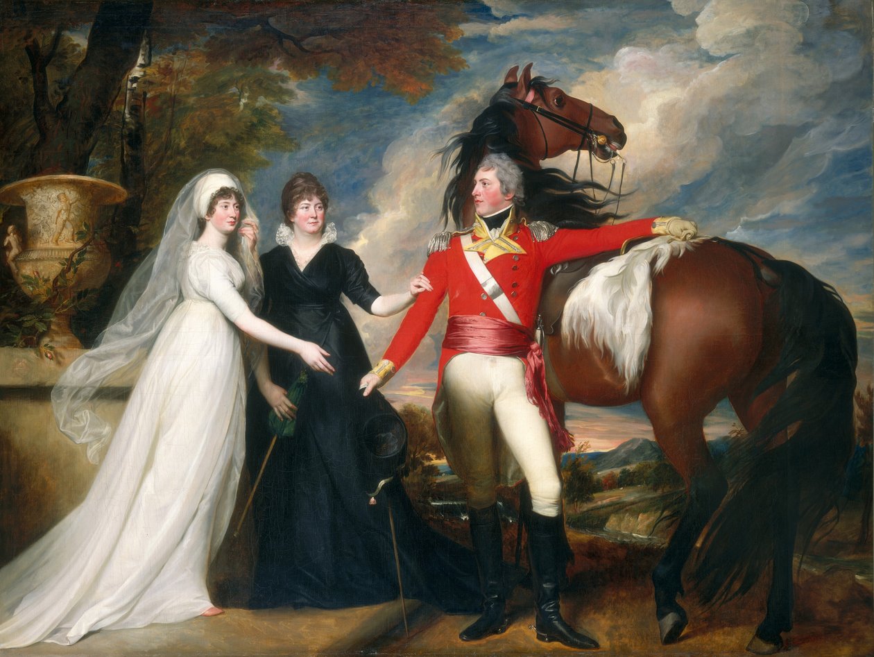 Eversti William Fitch ja hänen sisarensa Sarah ja Ann Fitch tekijältä John Singleton Copley