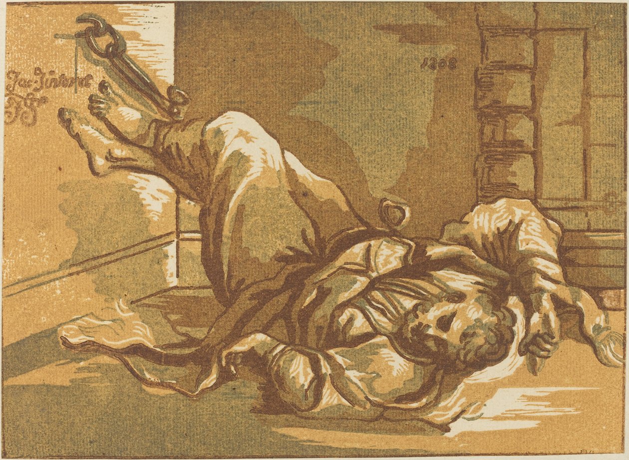 Mies ketjuissa tekijältä John Skippe after Jacopo Tintoretto