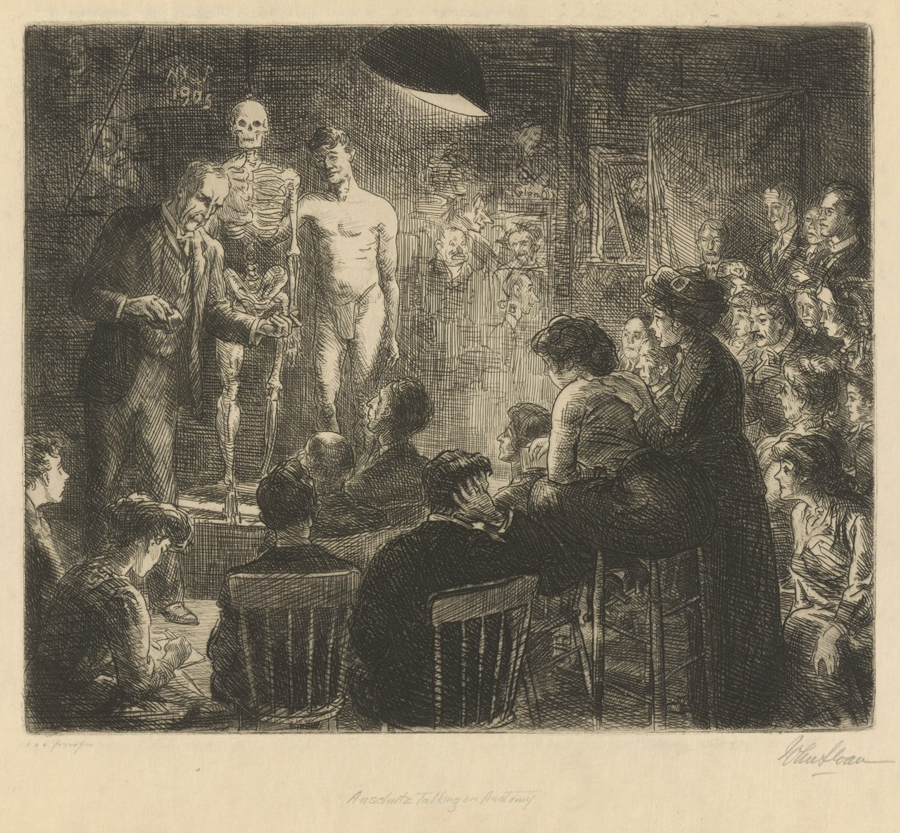 Anschutz parlant sobre Anatomyfinnish tekijältä John French Sloan