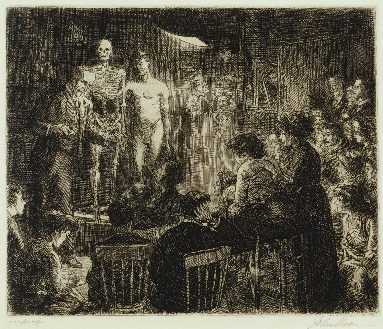 Anschutz anatomiasta tekijältä John French Sloan