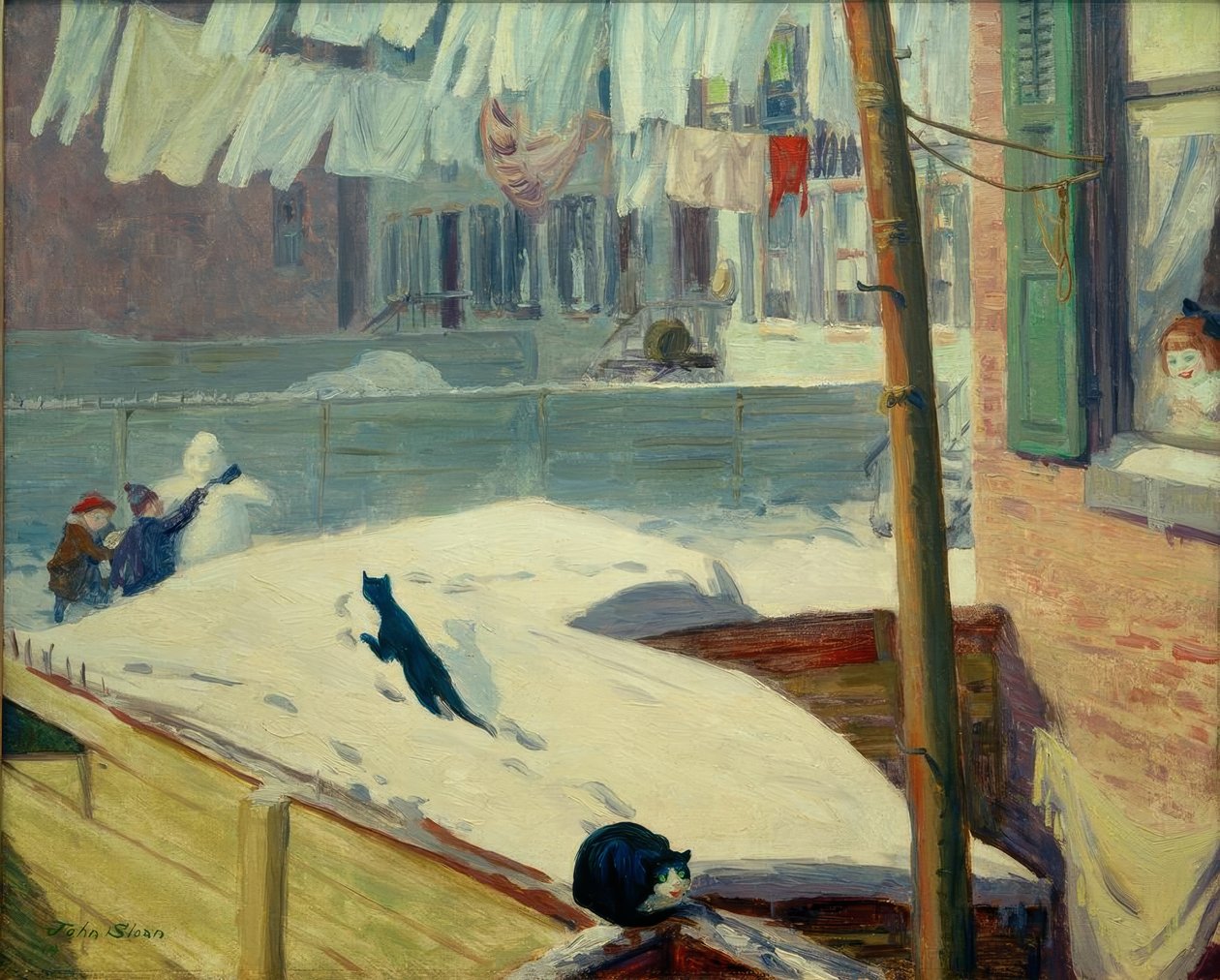 Takapihat, Greenwich Village tekijältä John French Sloan