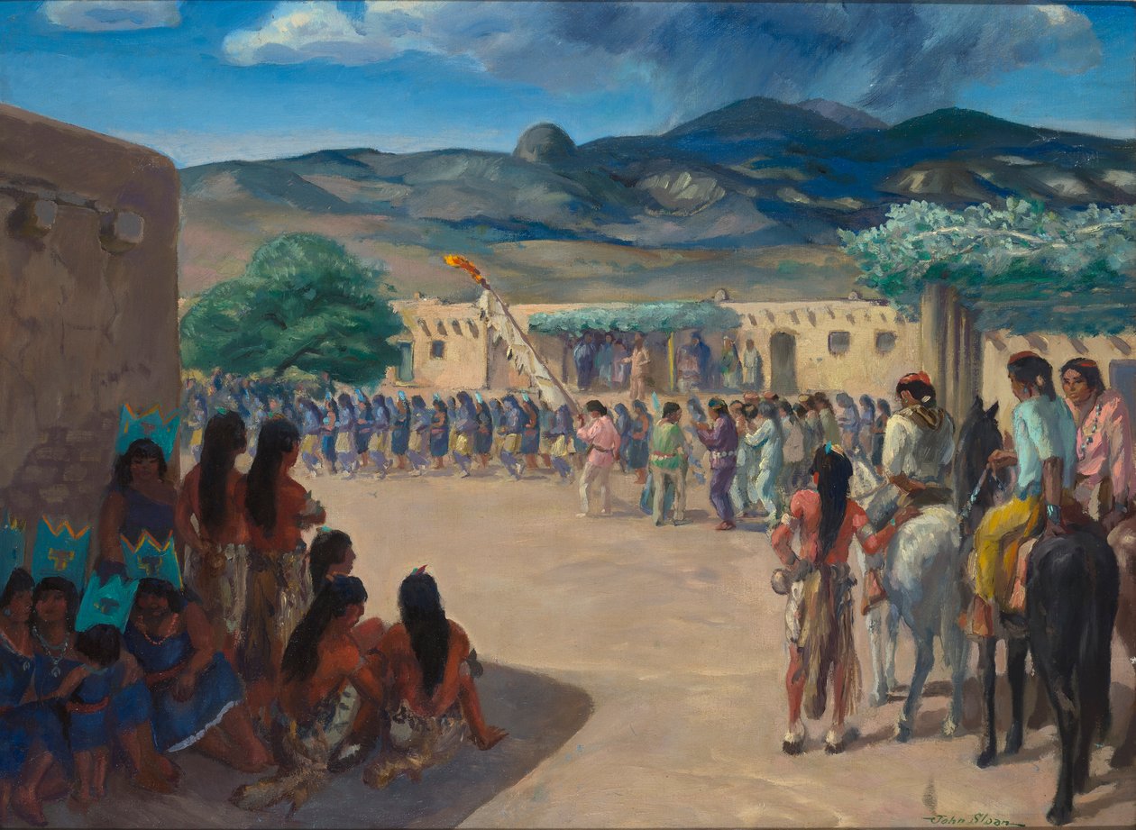 Dans la Cochiti Pueblo, New Mexico finlandez tekijältä John French Sloan