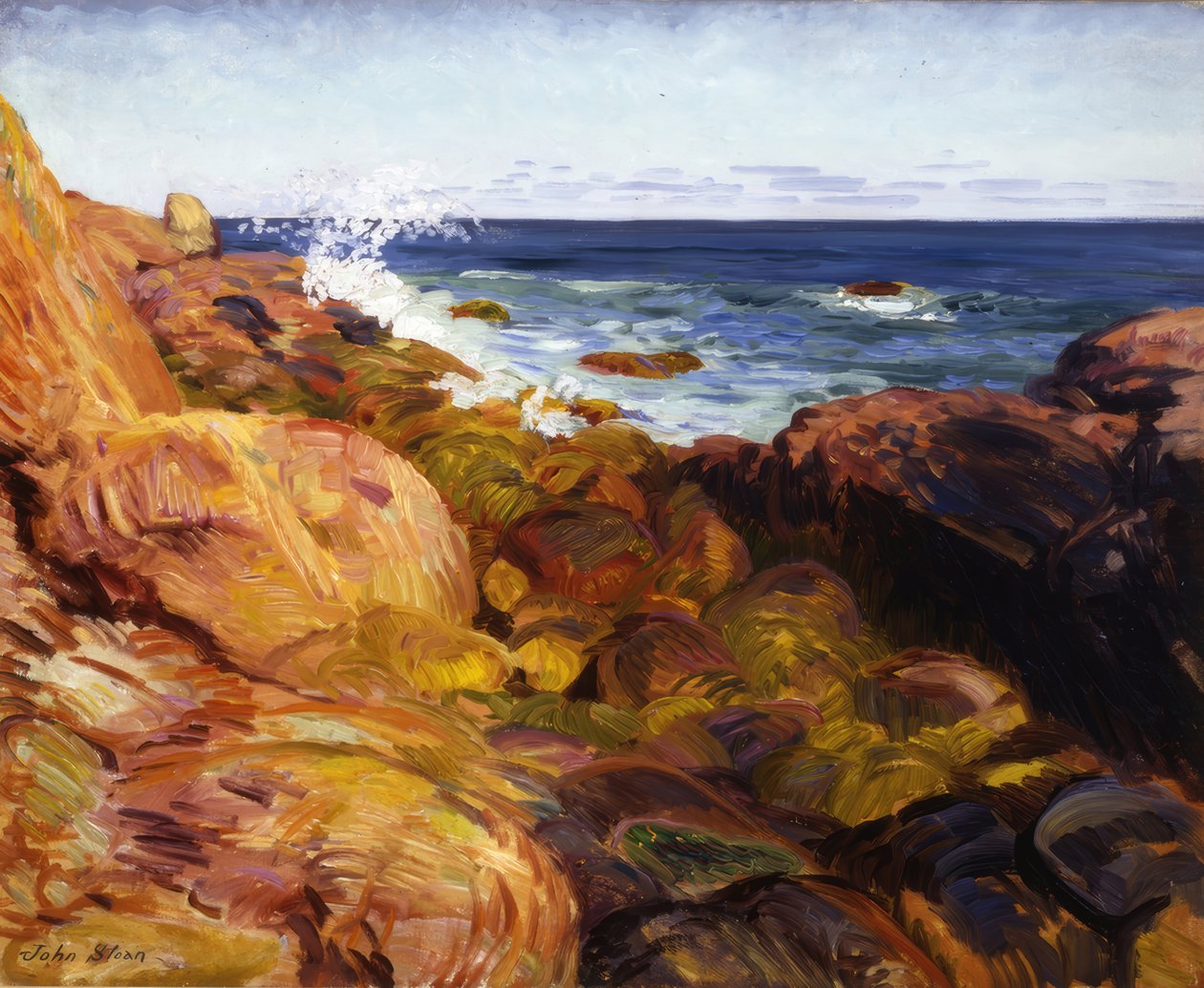 Rotko laskuveden aikaan tekijältä John Sloan